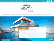Tablet Screenshot of costablancabolig.com